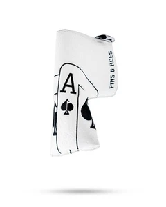 Royal Flush Head Cover - Premium, Hand-Made Leather Headcover - Ace of Spades... - Picture 1 of 6