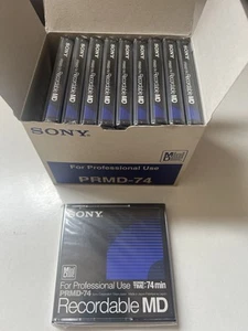 10 Sony MiniDisc Professional PRMD 74 Min Recordable MD - Unbenutzt - Imagen 1 de 7