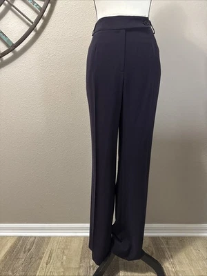 Calça Jones New York roxa profunda berinjela tamanho 10 nova com etiquetas - Imagem 1 de 4