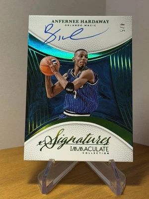 2024-25 Colección Inmaculada Anfernee Hardaway IMS-ANF Firmas Auto Verde/5 Foto 1 de 2