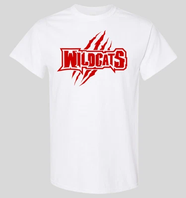 WILDCATS / Claw Marks T-SHIRT, Popular School Colors, Youth & Adult Unisex sizes - Image 1 of 4