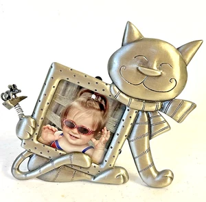 Sonoma Silvertone metallo CANE CORNICE foto macchie ossee bull terrier dalmata cucciolo - Foto 1 di 7