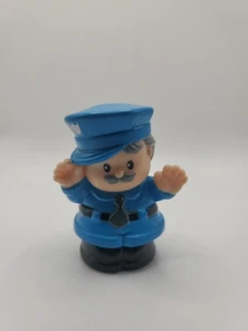 Fisher Price Little People Figure Police Cop Police Officer Blue Toy  - Picture 1 of 8
