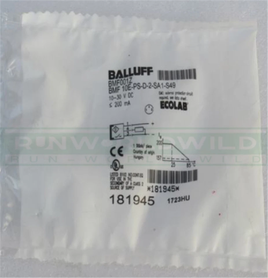 1PCS NEW For BALLUFF BMF 10E-PS-D-2-SA1-S49 BMF001Z Sensor Proximity switch - Image 1 of 1