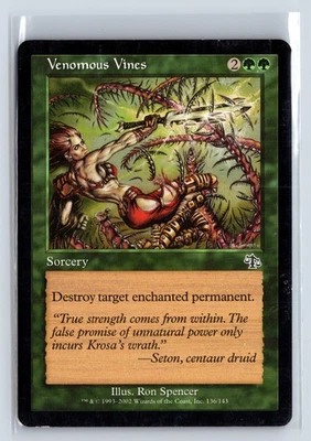 (2x) VENOMOUS VINES - Judgment – MTG Magic the Gathering Card - Common - Image 1 of 4