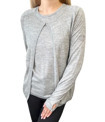 CHANEL Vintage 2012 CC Logo Cardigan Tank Top Set #34 Gray Cashmere Stitch - Image 1 of 4