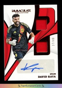/49 David Raya Auto Autograph Patch 2024 Panini Immaculate Spain Arsenal - Bild 1 von 2