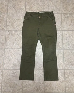Dovetail Workwear Women’s Green Double Knee Canvas Work Pants Size 18x32 - Picture 1 of 5