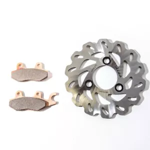 LTR 450 Stainless Brake Disc Rotor and Pads Front Left Alba Racing 277 165 - Picture 1 of 2