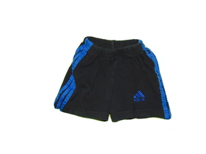 Black And Blue Adidas Pull On Shorts 4 Boys - Picture 1 of 5