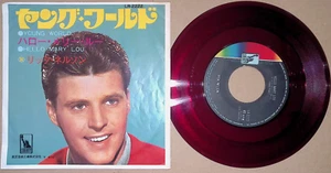 Ricky Nelson Young World RED Vinyl Japan 7" Hello Mary Lou Liberty LR-2222 1968 - Picture 1 of 8