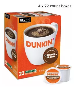 Dunkin' Medium Roast Original Blend, 88 K-cup pods. Free Shipping - Picture 1 of 5