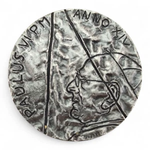 Vatikan Gedenkmedaille - Papst Paul VI. 1976 - 800er Silber - Bild 1 von 2