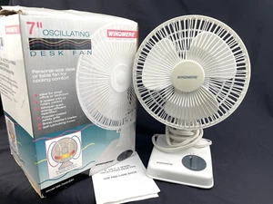 Vintage 7" Windmere Oscillating NR 7 2 Speed w/Box Desk or Table Purchased n1997 - Picture 1 of 11