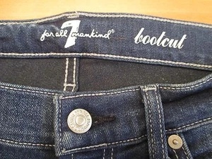 AUTHENTIC 7 FOR ALL MANKIND BOOT CUT WOMEN JEANS SIZE 29 X 33 VIC-THOR1 - Picture 1 of 9