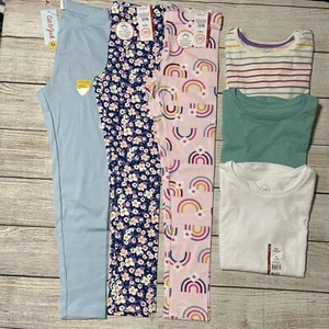 Girls Size M (7-8) Lot Of Clothes For fall/Winter. NWT! 3 Shirts, 3 Leggings. - Picture 1 of 18