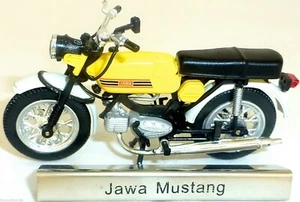 Jawa Mustang Motorrad gelb DDR 1:24 ATLAS 7168119 NEU OVP LA2 µ - Bild 1 von 5