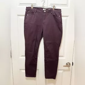 J Jill Denim Damen Jeans Hose Authentic Fit Slim Ankle Größe 14R Lila - Bild 1 von 7