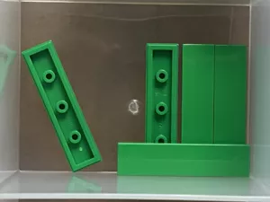 LEGO Parts - Bright Green Tile 1 x 4 - No 2431 - QTY 5 - Picture 1 of 1