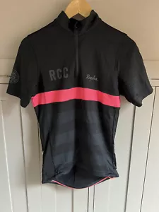 Maglia ciclismo uomo Rapha RCC Classic misto lana merino | Nero/Rosa/Grigio - Small - Foto 1 di 9