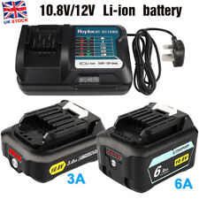 For Makita 10.8V 12V 3Ah 6Ah Li-Ion Battery BL1040B BL1041 BL1015 DC10WD Charger