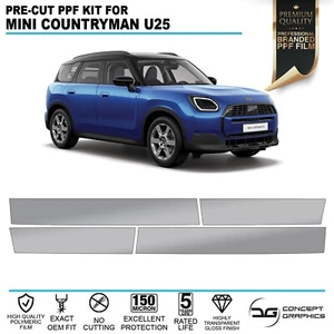 Película de protección de pintura PPF protector contra astillas de piedra para puertas inferiores para Mini Countryman U25 - Imagen 1 de 3