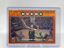 2008-09 Topps Chrome Orange Refractor #6 Andrew Bogut Bucks Utah /499 NM+