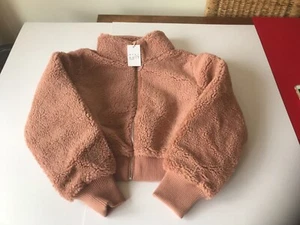 Next Girls Pink Teddy Bear Jacket Size XS *BNWT* £50 - Picture 1 of 3