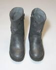 Toddler Girls Ruffle Boots Pewter, Glitter Silver Star, Nwt, Cat & Jack