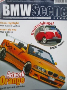 BMW Scene 10/2003 isetta, m3 E36 Cabriolet, 2002tii,zyinki, Alpina B3,E39 525tds - Bild 1 von 1