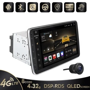 10.1" Double 2DIN Octa Core Car Radio QLED 1280*720P DAB+ WIFI Carplay 4GB DSP - Picture 1 of 12