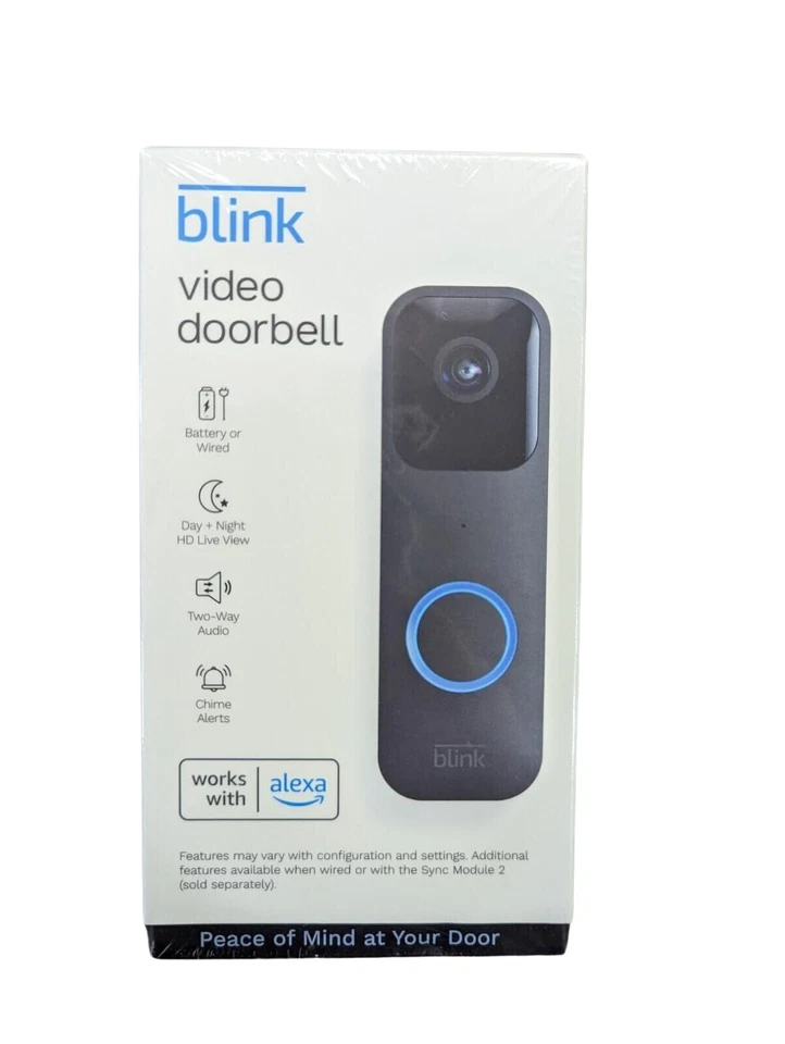 Blink Wired/Battery Operated Outdoor Smart Wi-Fi Video Doorbell