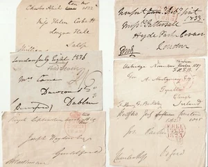 1822/37 6 FREE FRONTS 5 WRONGLY DATED & CORRECTED - 1 WRONG DATE CHARGED 2/6d !! - Picture 1 of 1