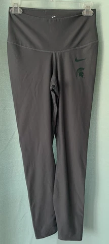 Nike Women's Dri Fit Michigan State Spartans Leggings Gray Sz Medium EUC Cover