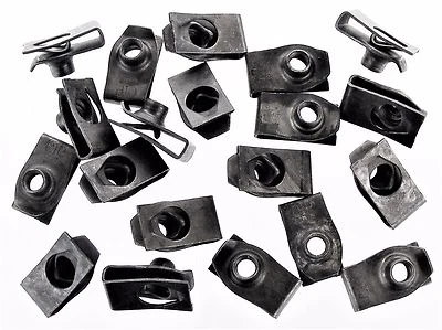Dodge U-nut Clips- 1/4-20 Thread- 17/32" Center of Hole to Edge- 20 clips- #192 - Image 1 of 4