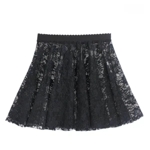 Ballet Girls Floral Lace Dance Skirt Semi Sheer Elastic Waist Ballet Dancewear - Picture 1 of 22