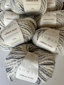 Rowan Designer Garn - Ribbon Twist, weiche Wollmischung - 8 Knäuel 800 Gramm Posten - Bild 1 von 5