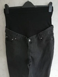 asos Womens Design Maternity High Rise Black Skinny Jeans UK 10 W28in L29in. New - Picture 1 of 12