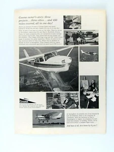 1962 Cessna 210 Vintage 3 Städte Originaldruck Werbung 8,5 x 11" - Bild 1 von 3