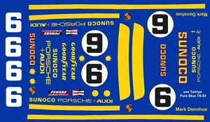 #6 Mark Donohue Porsche 911 RSR 1973 Sunoco Maßstab 1:32 Slotcar Decals - Bild 1 von 4