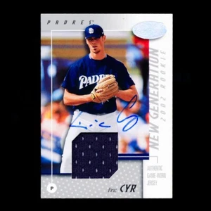 Eric Cyr 2002 Leaf Certified New Generation Rookie Game-Worn Jersey Card /500 - Picture 1 of 2