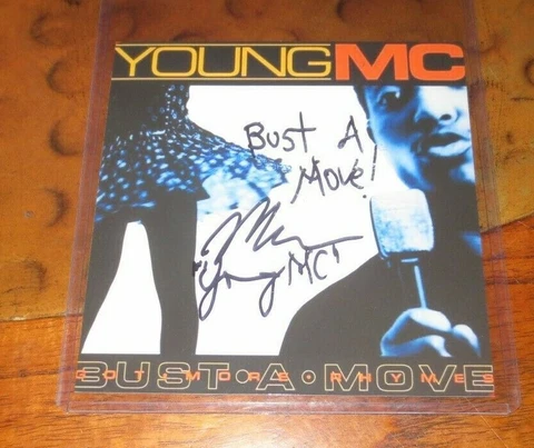 Marvin Young MC rapper signed autographed photo Bust A Move! Cover