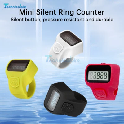 Electronic Digital Finger Ring Tally Counter Handheld Mini Ring Counting 0-99999 - Image 1 of 4