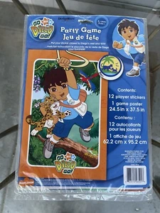 Go Diego Go Nick Jr Party Game Poster And 12 Stickers Over 3 Feet - Picture 1 of 2