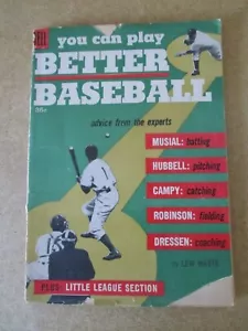 Vintage 1956 "You Can Play BETTER BASEBALL" Vol. 1 Issue1 Dell Lew Watts AZ17 - Picture 1 of 9