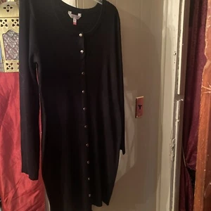 No Boundaries Stretch Snap Dress Size XXL (19) NWT Black Ribbed Juniors - Picture 1 of 10