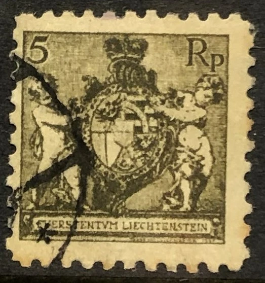 Liechtenstein 57a Perf 9,5 usado Scott Cat. $27,50 Foto 1 de 1