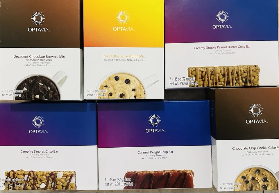 Optavia Mixed Lot 42 Total Meals NOT EXPIRED Brownies,Biscuits ,Bars,Muffins Etc - Image 1 of 1