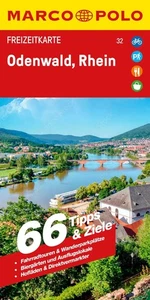 MARCO POLO Freizeitkarte 32 Odenwald Rhein 1:110.000 Land-Straße-Karte Deutsch - Bild 1 von 10