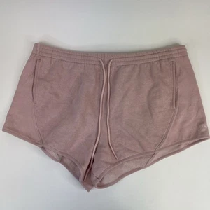 Victoria's Secret PINK Ivy Fleece Curved Hem Shorts Logo Retro Fit Pink Size XXL - Picture 1 of 7